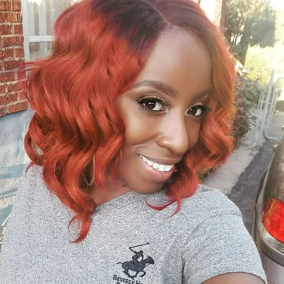 unice hair orange bundles with closure  (14)