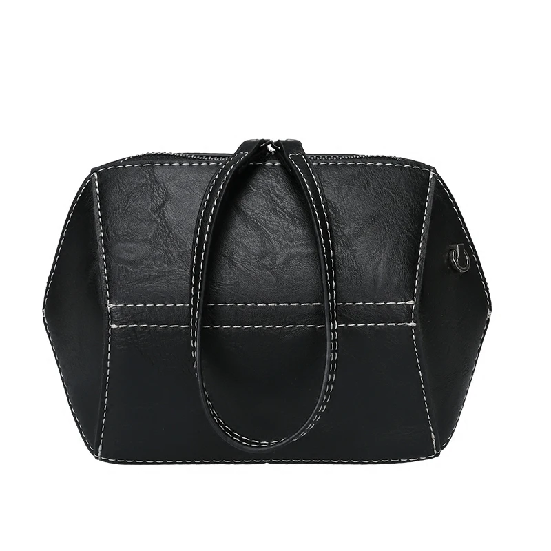 

Shell-shaped Solid Color Shoulder Bag Women 2019 New Winter Retro Simple Handbag Chain Messenger Bag Women Bag Tide