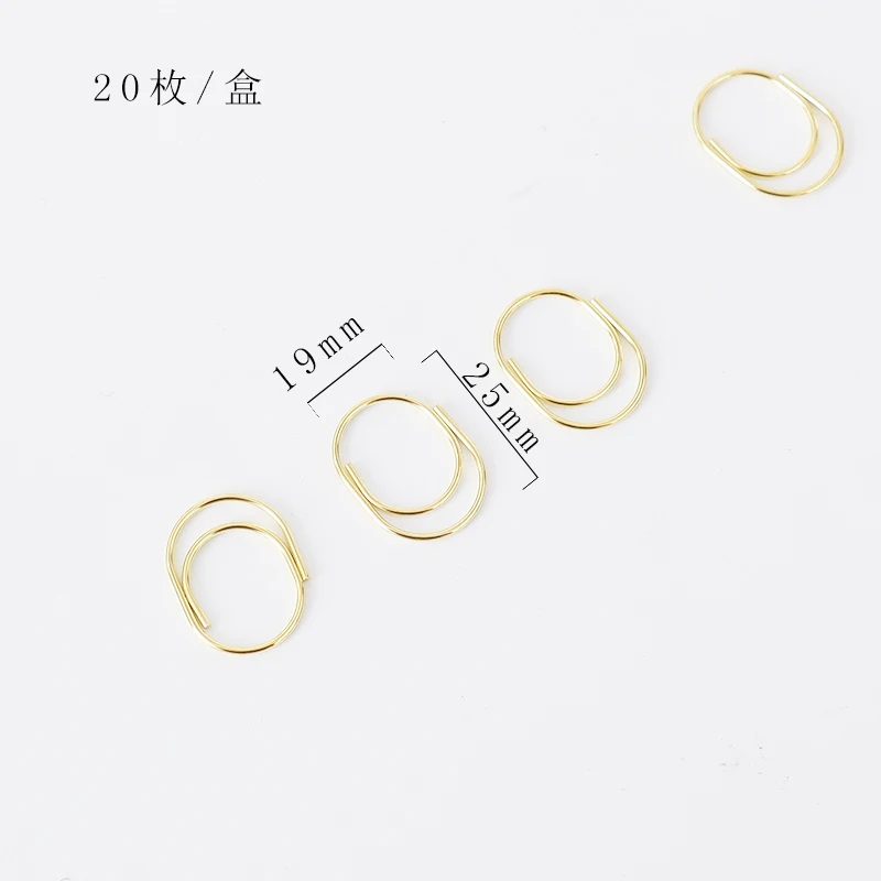 20pcs/lot 19x25mm Baby fat paper clips large wide paper clips paper clips