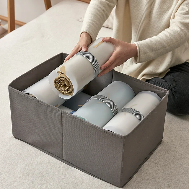 10Db/Set Műanyag Ruházat Tároló Deszkás Póló Mappa Szervező Fagyos Összecsukható Tábla Otthoni Tárolás - Image 4