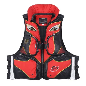 

Multi Functional Fishing Vest Waterproof Multi-pocket Night Vision Drifting Sailing Boating Safety Fishing Life Vest Jacket
