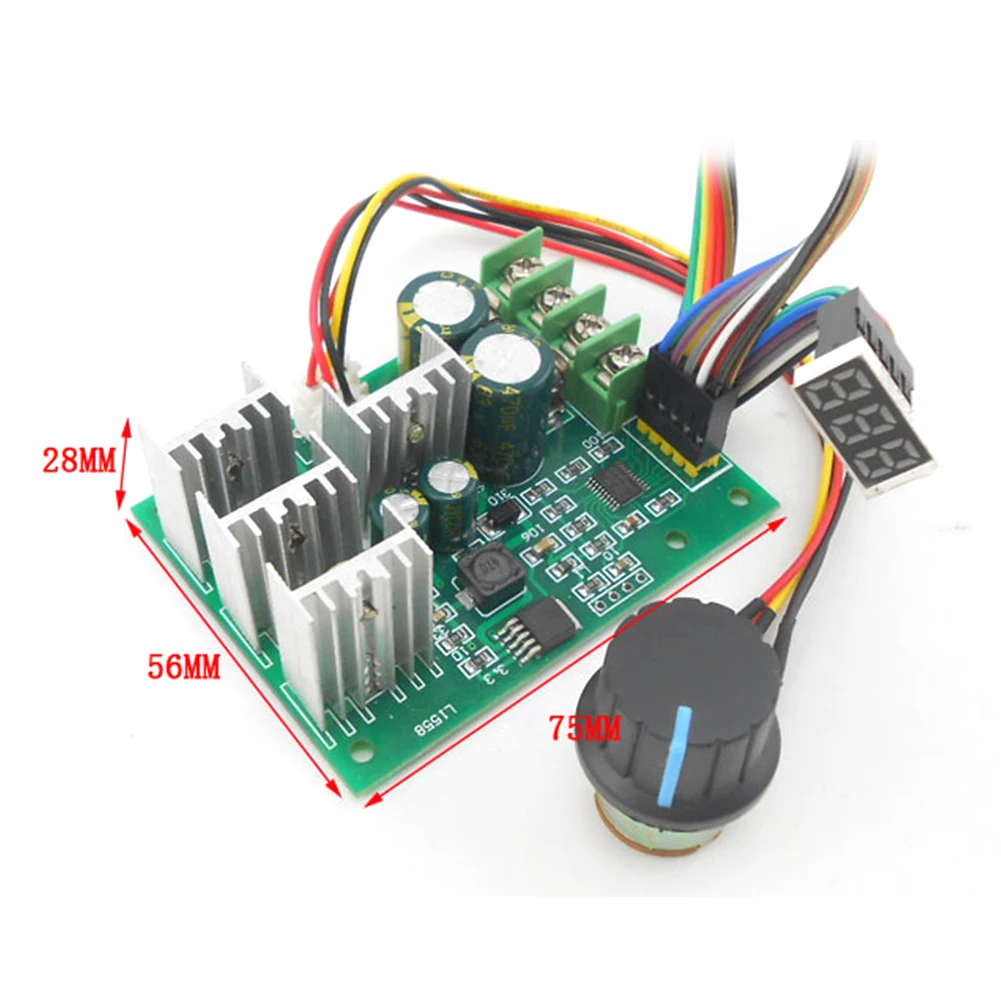 12V 24V 36V Регулируемый DC Цифровой плавное регулятор Напряжение мотор Скорость контроллер регулятор высокой линейности модуль с ручкой