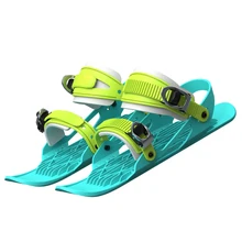 

Mini Ski Skates for Snow The Short Skiboard Snowblades High Quality Adjustable Bindings Portable Skiing Shoes Snow Board