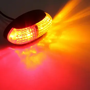 

10pcs/kit Side Marker Lights 12-24V Stop Lamp LED Red/Amber Trailer Lorry Caravan