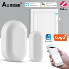 

Smart Door Sensor Tuya Zigbee Door Window Open Detectors Security Protection Alarm System Home Security Alert Smart Life APP