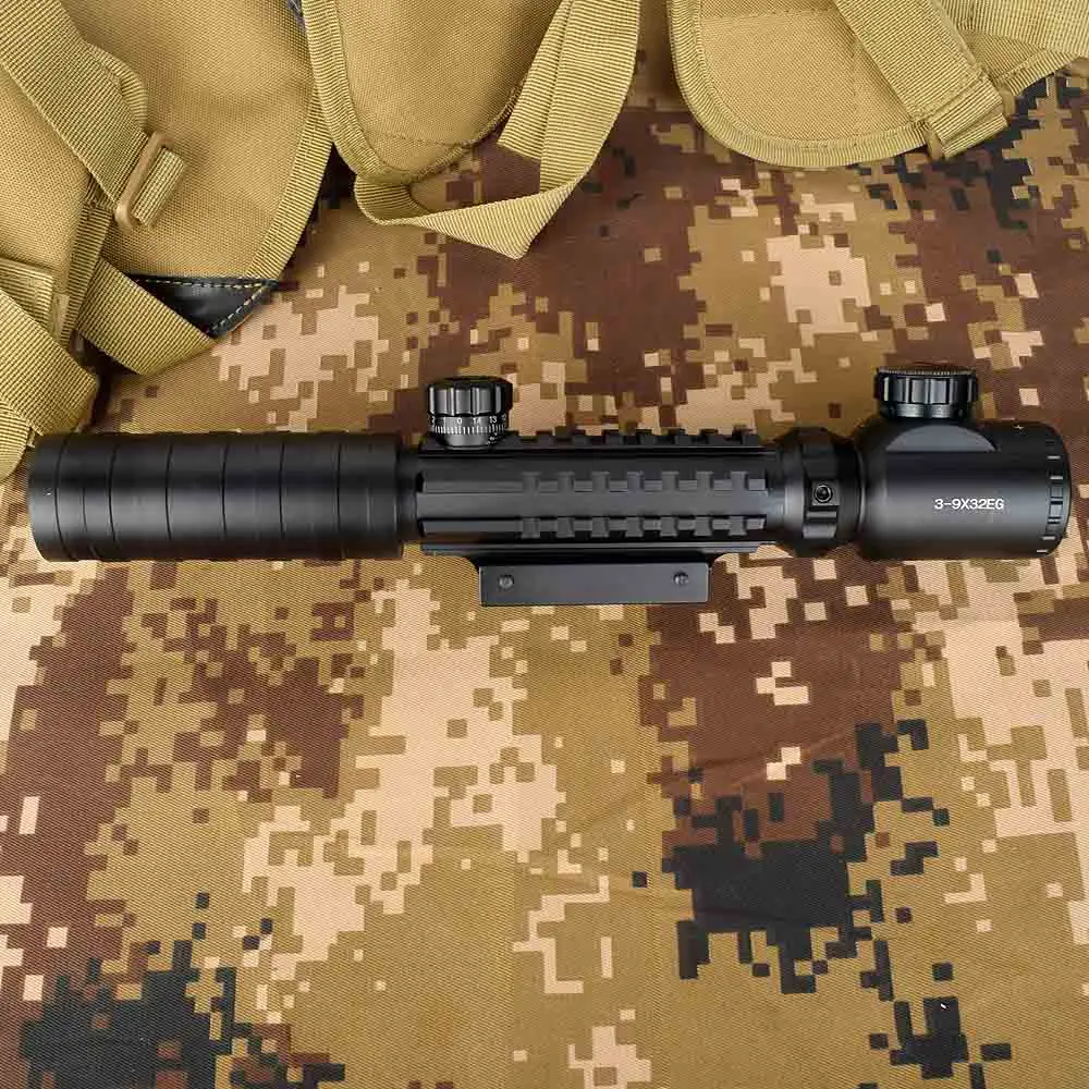 3-9x32 EG тактический прицел красный/зеленый с подсветкой Оптический прицел снайперские охотничьи прицелы подходит 11/20 рейку