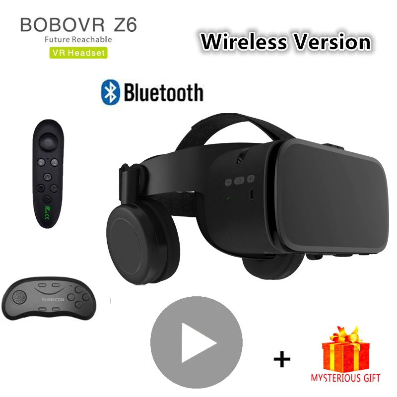 Беспроводные Bluetooth 3D очки виртуальной реальности BOBO VR Z6 для смартфона стерео
