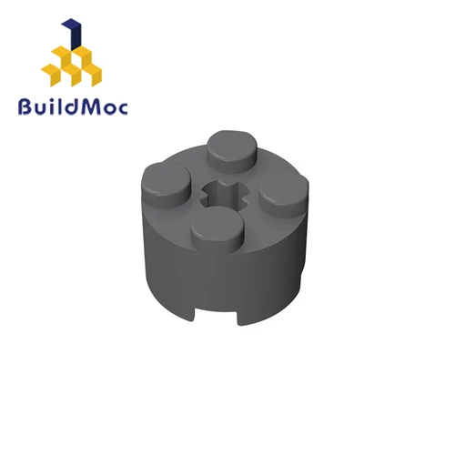 BuildMOC совместимый для 6143 3941 2x2 для строительных блоков части DIY Развивающие Подарочные игрушки - Цвет: Лиловый