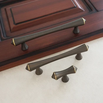 

3.75" 5" Copper Black Door Pull Handles T Bar Drawer Knobs Closet Wardrobe Handle Modern Furniture Cabinet Handles 96 128mm