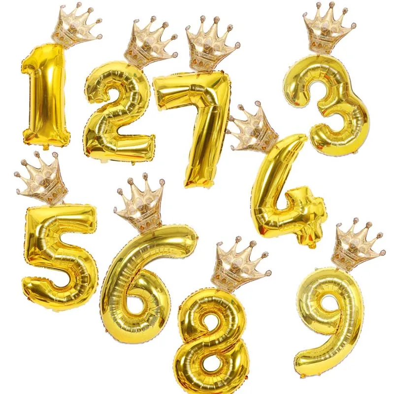 Вечерние воздушные шары из фольги с цифрами розового золота для близнецов 1 2 3 4 5 6