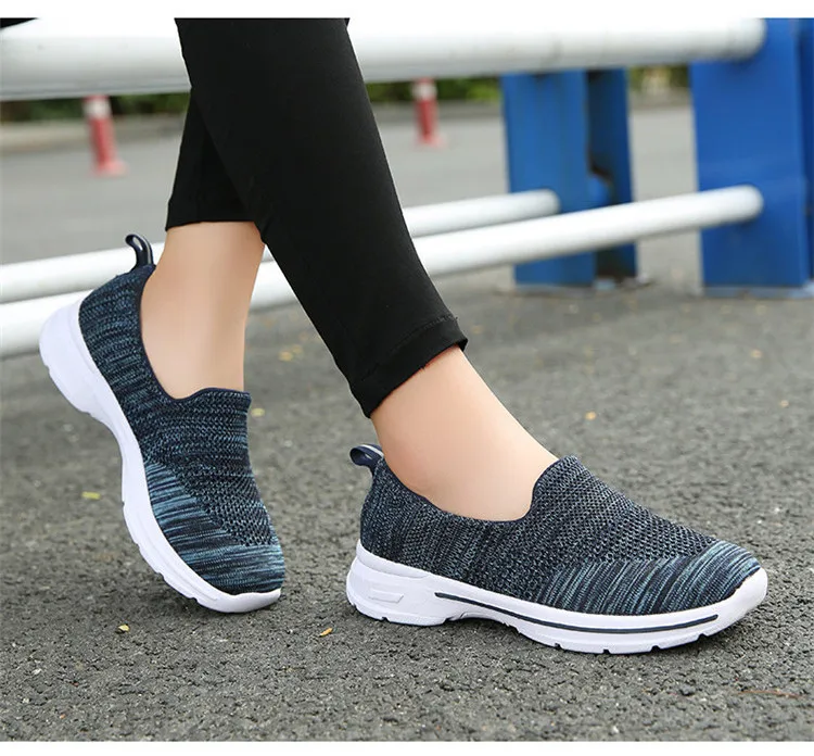 QJ 1938-2019 Autumn Mesh Women Sneakers Woman Sport Walking Flats-7