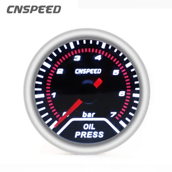 

CNSPEED 2"52mm 12V Car Auto Oil Press Gauge 0-7Bar Oil Pressure Guage With Sensor Smoke Lens Racing Car Pressure Meter YC101231