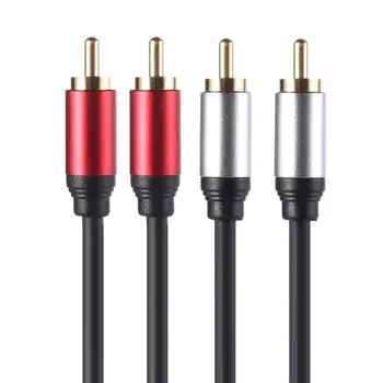 

1.8m Shielded Premium Twin 2 RCA Male To Male Phono Cable Speaker Deck Amp Lead For DVD TV CD Sound Amplifier