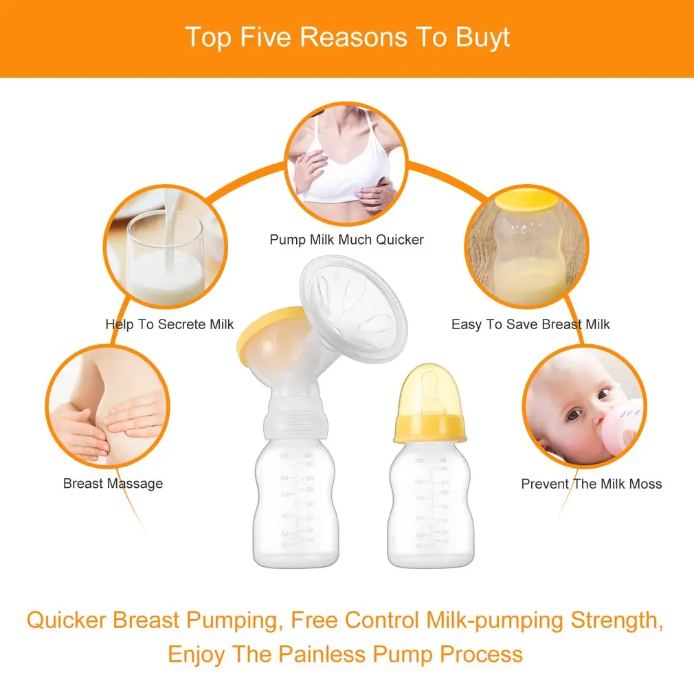 Double Electric breast pumps Powerful Nipple Suction USB Electric Breast Pump with baby milk bottle Cold Heat Pad Nipple