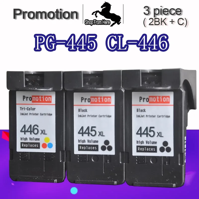 Для Canon PG-445 445XL 446XL чернильный картридж PG445 Pixma MiP2840 MG2440 MG2540 MG2540S MG2545S MG2940 MG3040 MX494 TS3140 |