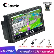 Camecho 2din Автомагнитола Android 8,1 aoturadio gps Navi WiFi Bluetooth MirrorLink автомобильный мультимедийный плеер для универсальной автомобильной стерео