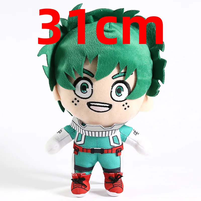 Аниме мультфильм мой герой Academy Izuku Midoriya/Bakugou катсуки плюшевые игрушки мягкие куклы 1" 31 см - Цвет: Izuku Midoriya