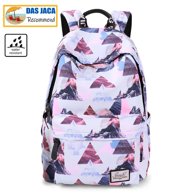 17 18.5inch Water Repellent Casual Women Backpack Nylon Travel Back To School Bag Student Teenage Girls Backpack Mochila 4