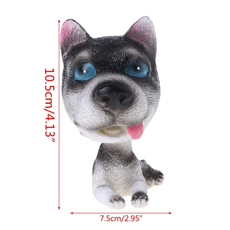 Мини Bobble-Head игрушки автомобиль кукла голова встряхивание орнамент с изображением собак украшение салона автомобиля LX9C