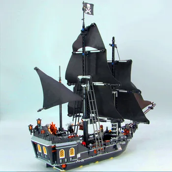 

16006 875pcs Pirates of the The Black Pearl Ship Model Building Blocks Compatible with 4184 Children kids Toys Gifts home