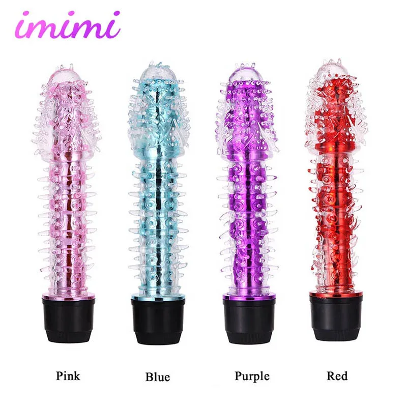 Female Crystal Silicone Vibrator Deep Stimulation Dildo AV Magic Wand G Spot Vibrating Penis Sex Toy for Women Clitoris Massager