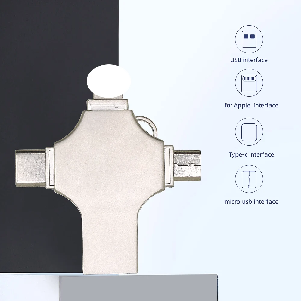

TISHRIC Multifunctional Usb Flash Drive 32Gb 16Gb Flash Memory Usb 3.0 Pendrive For Usb Type C/Apple/Micro Usb Interface