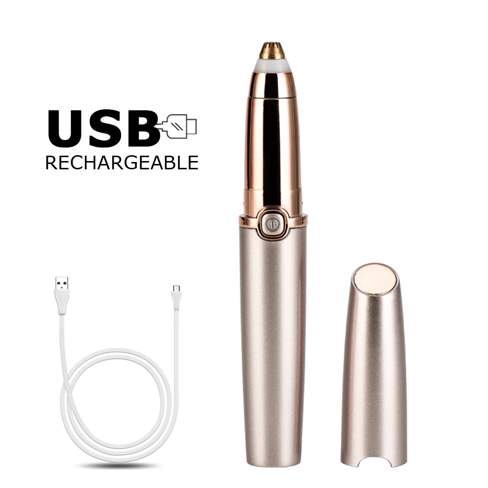 Эпилятор перезаряжаемый через USB для женщин Женская бритва триммер удаления