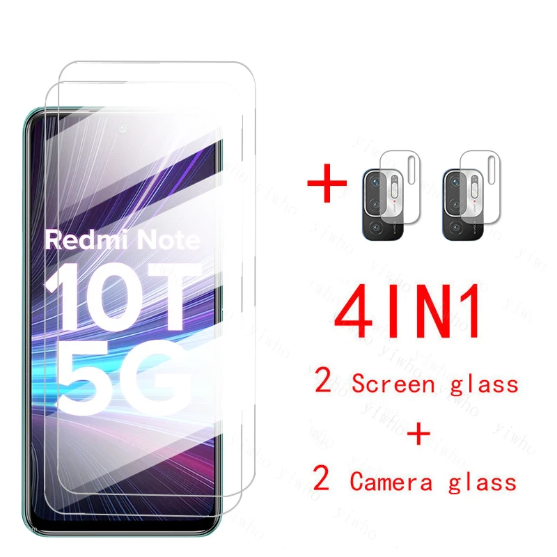 Redme Note10 Có Kính Cường Lực Dành Cho Xiaomi Redmi Note 10T 5G 10 Pro 10pro 10S Tấm Bảo Vệ Màn Hình redmy Note10t Kính Phim glass cover mobile Screen Protectors