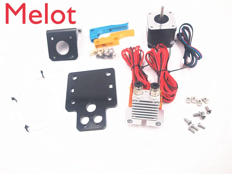 

tevo Tarantula 3D printer Dual Extruder Upgrade Fully Kits Dual Extruder kit 12V Nema 17 stepping motor
