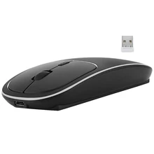 Bluetooth& 2,4G беспроводная мышь пластиковая ультра-тонкая подзарядка портативная эргономичная мышь для Mac Pc ноутбука