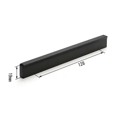 Poignée de porte intérieure noire industrielle, quincaillerie japonaise, accessoires modernes en bois pour salon OC50MB 