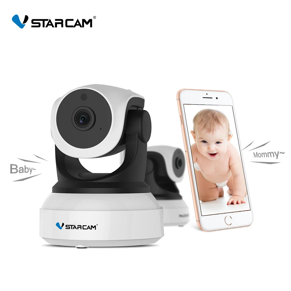 Vstarcam C7824WIP Wifi Baby Monitor Hd 720P Pan/Tilt/Zoom Rilevazione di Movimento di Visione Nottu