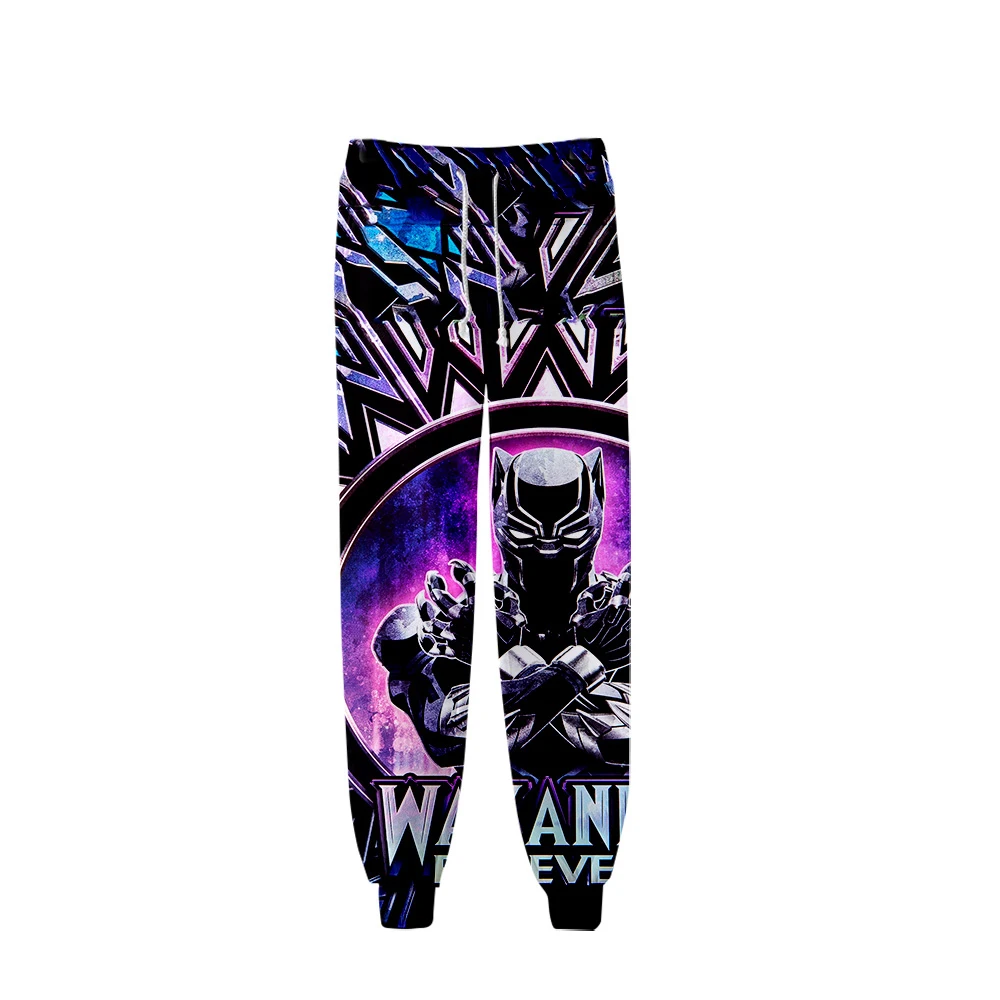 Personality WAKANDA FOREVER Sports trousers 3D Printed Chadwick Boseman Sports pants Trousers Hip Hop Men/Women Home pants 4XL white capri pants