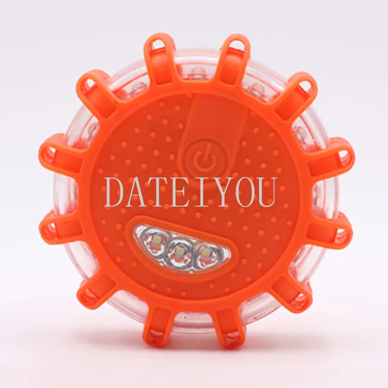 אדום כחול Led משטרת כביש Led אור Led חירום רכב אורות כביש אבוקות אזהרה לילה אורות בצד הדרך דיסק משואה