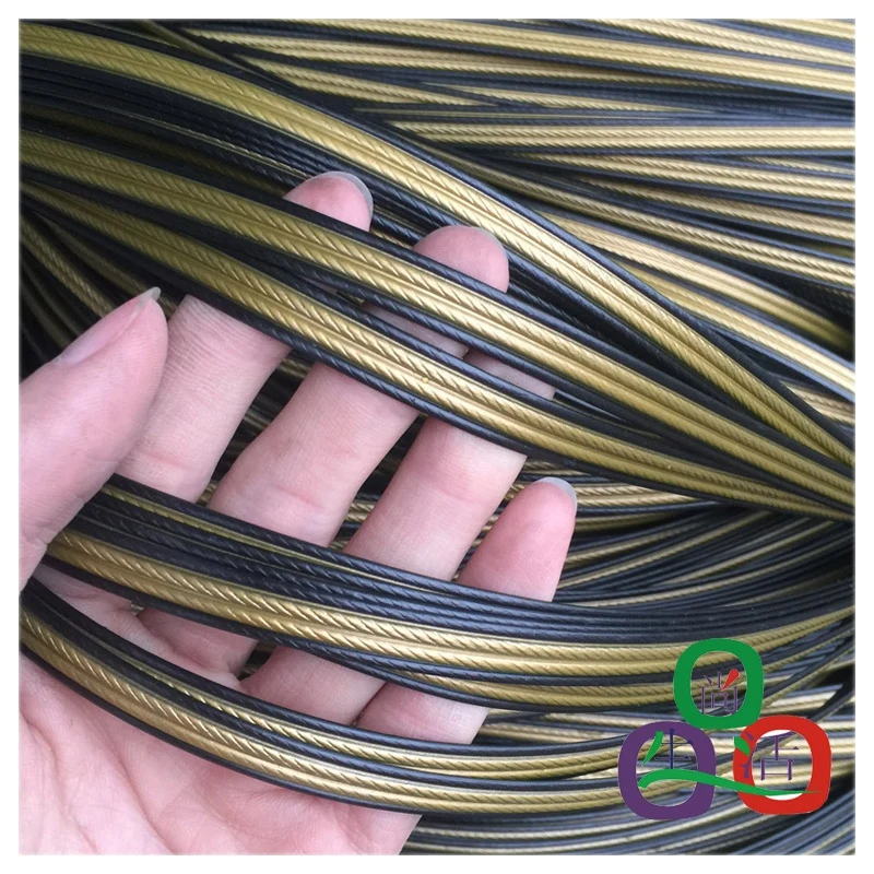 

500G Coffee Gradient Four Lines Flat Synthetic Rattan Weaving Material Plastic Rattan For Knit And Repair Chair Table Basket