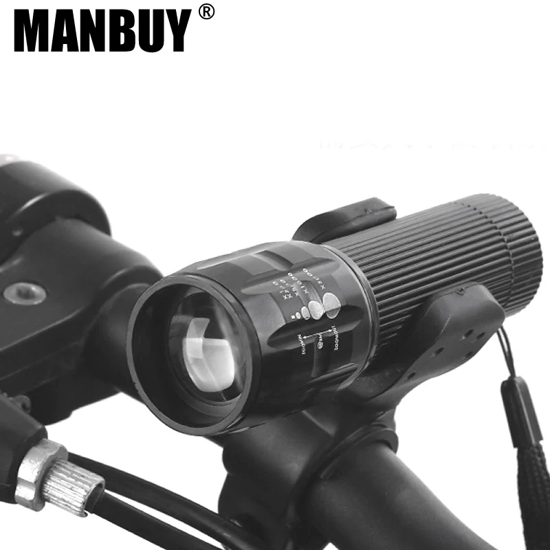 MANBUY Q5M фонарик без батареи светодиодный поворотный неполярный зум