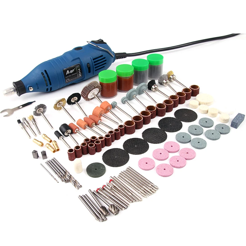 

A-BF 150W Electric Dremel Engraving Mini Drill Polishing Machine Variable Speed Rotary Tool With 161pcs Power Tools Accessories