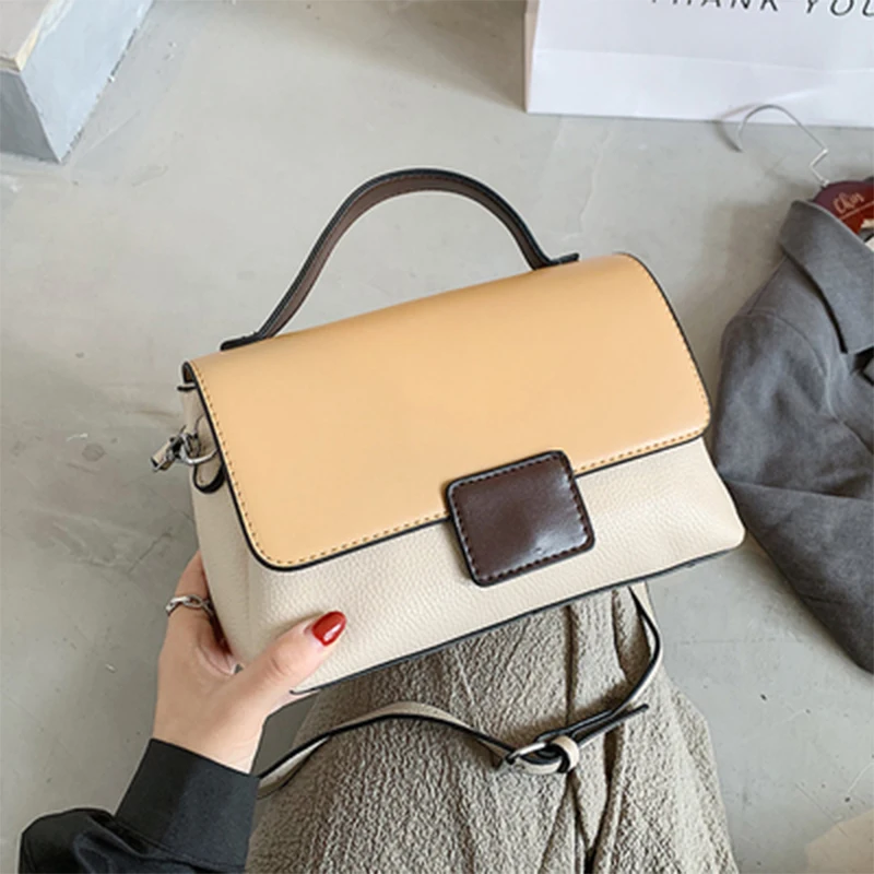 

Fashion Pu Leather Small Flap Bags For Women 2020 Simple Lady Shoulder Messenger Bags Casual Crossbody Bag Commuter handbags