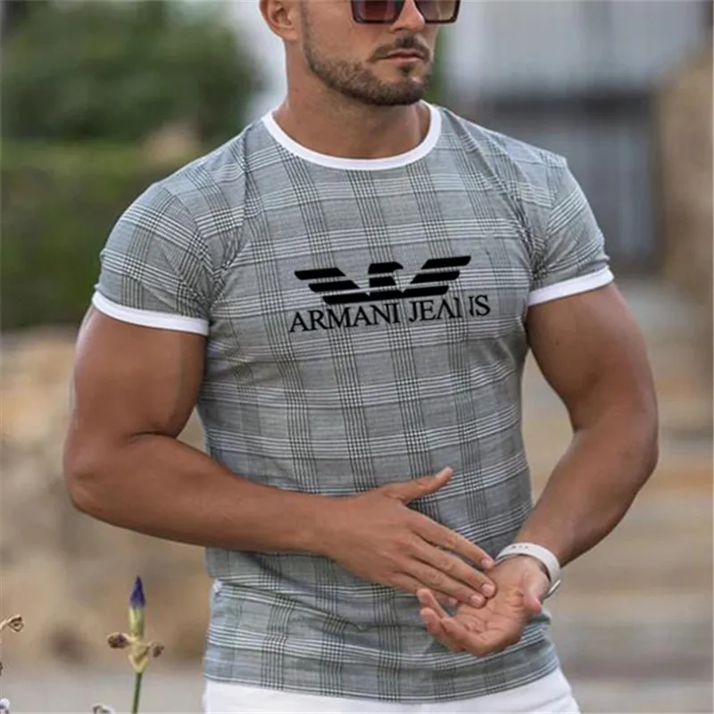 

Summer western style T-shirt men's gym fitness and bodybuilding T-shirt running sports training T-shirt Slim casual breathable m