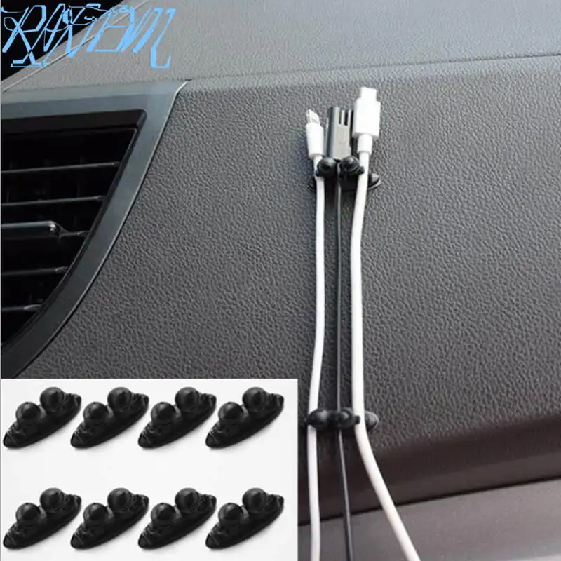 

Car Wire Holder Clip Car Stickers For Volkswagen VW Golf 4 6 7 GTI Tiguan Passat B5 B6 B7 CC Jetta MK5 MK6 Polo Scirocco Lavida