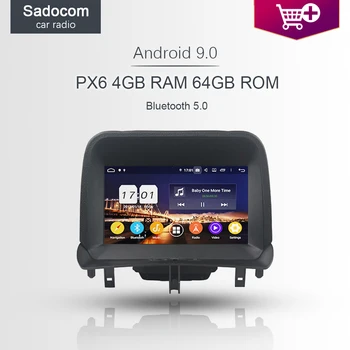 

720P PX6 DSP Android 9.0 8 Core 4GB RAM Car DVD Player GPS autoradio tape car radio For Ford Tourneo Courier 2014-2016