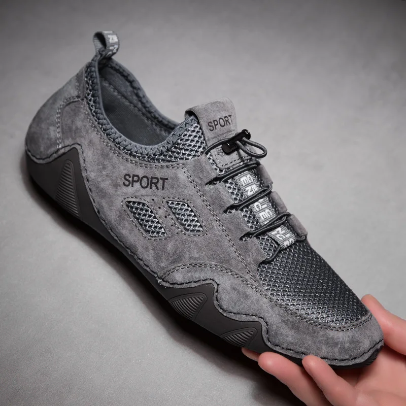 2020 Men Casual Shoes Soft Genuine Leather Loafers Fashion Brand Men Flats Comfy Casual Shoes Fashion Men Sneakers