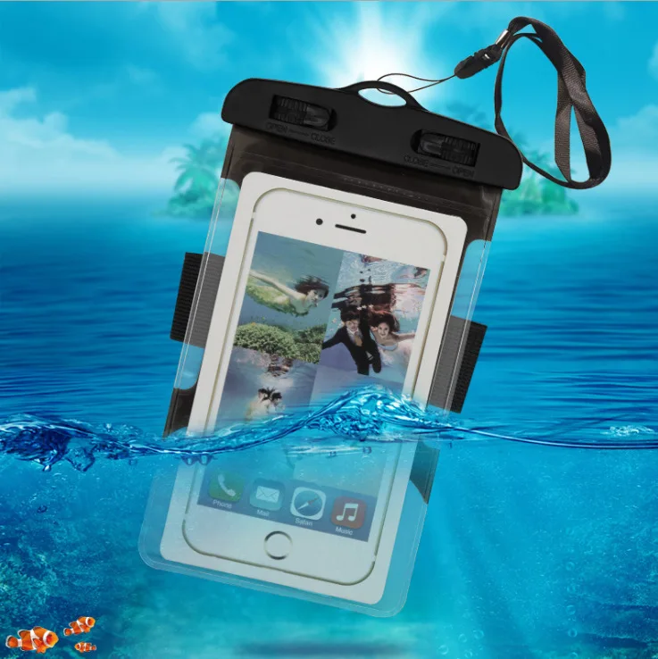 Нарукавная Повязка-водонепроницаемый чехол для телефона ПВХ-сенсорный экран Водонепроницаемый Чехол Открытый Плавательный Дайвинг пляж Приморский дорожная сумка