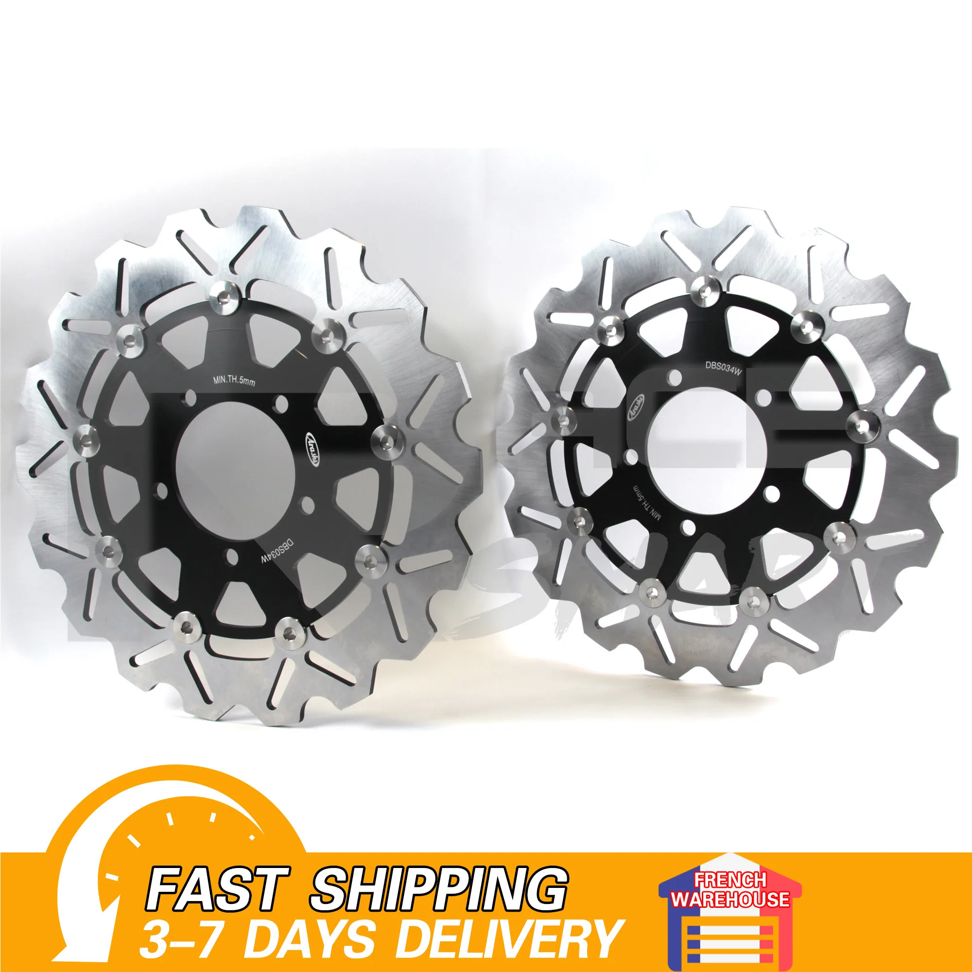 US $132.99 Front Brake Disk For KAWASAKI ER6F ER6N 20062015 Motorcycle CNC Floating Brake Disc Rotor ER6F ER6N 2007 2008 2009 20102014