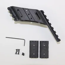 Тактический Универсальный пистолет пластиковый полимерный прицел крепление для Glock 17 19 Beretta M9 Quad Rail Пикатинни прицел лазерная осветительная база