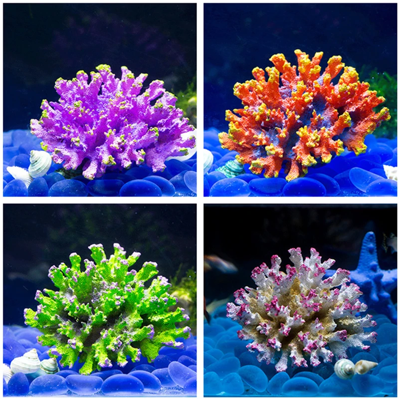 Полимерные Искусственные коралловые скалы украшение для аквариума коралловый