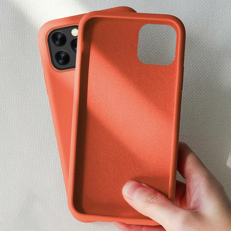 Coral Orange YISHANGOU чехол для Apple iPhone 11 Pro Max 6 S 7 8 Plus X XS MAX XR милый карамельный цвет пары Мягкий Силиконовый противоударный чехол - Цвет: Coral Orange