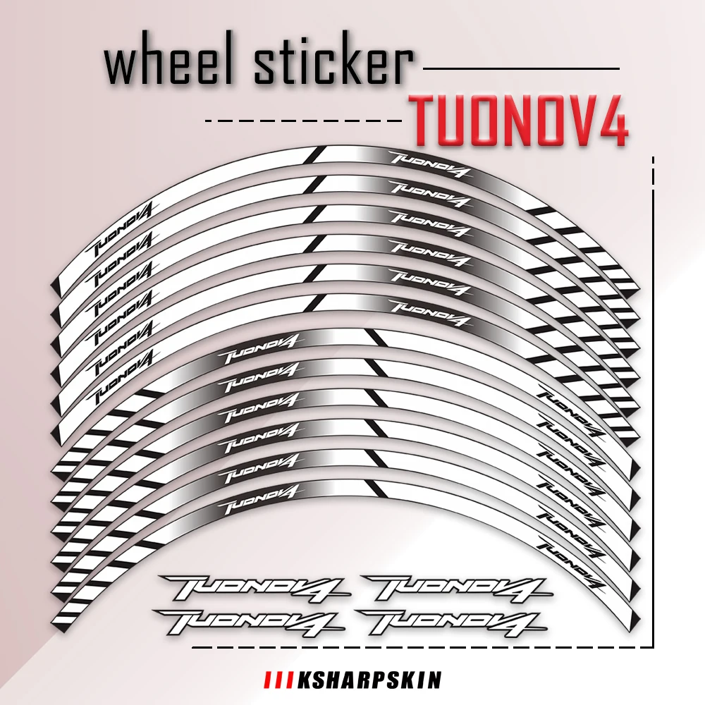 

New Reflective Wheel Styling Stickers Front Rear Rims High Adhesion Sticker Waterproof Rim Decals For APRILIA TUONOV4 1000 1100