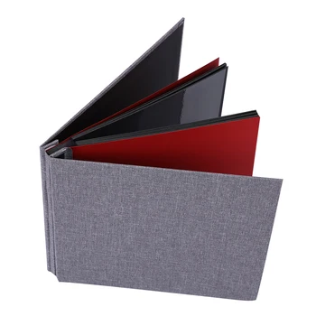 

Free Shipping Simple Linen Cover DIY Self-Adhesive Album Scrapbook Handmade Creative Craft 20 Pages #5