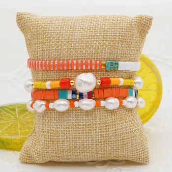 

Go2Boho Enamel Bracelet Jewellery Miyuki Tila Braclets For Women 2020 New Luxury Real Pearl Pulseras Femme Boho Jewelry Gift
